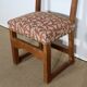 Set of 4 oak chairs, early 20th century monastic style.