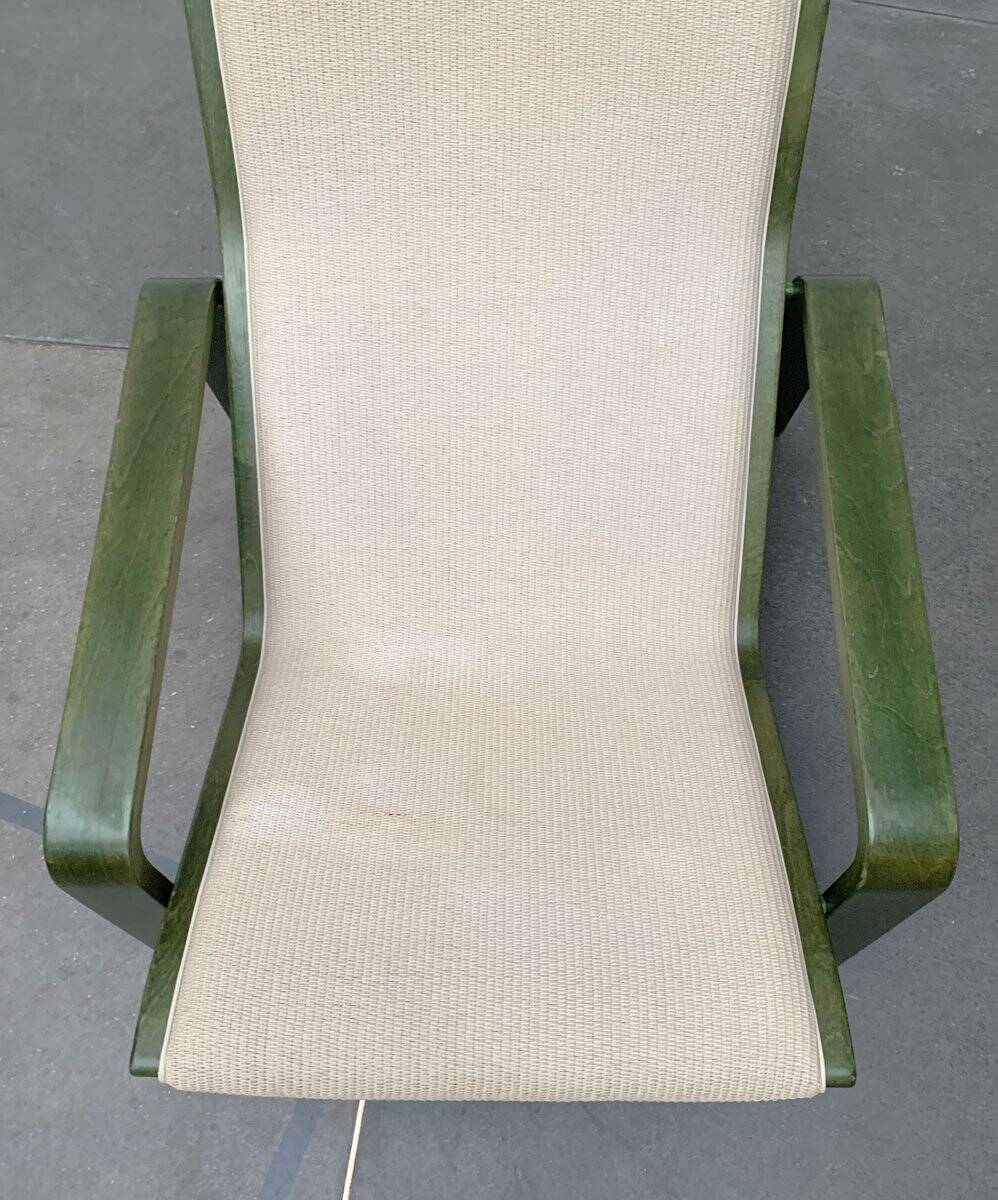 Ensemble de fauteuils lounge Pulkka finlandais du milieu du siècle avec ottomans par Ilmari Lappalainen pour Asko