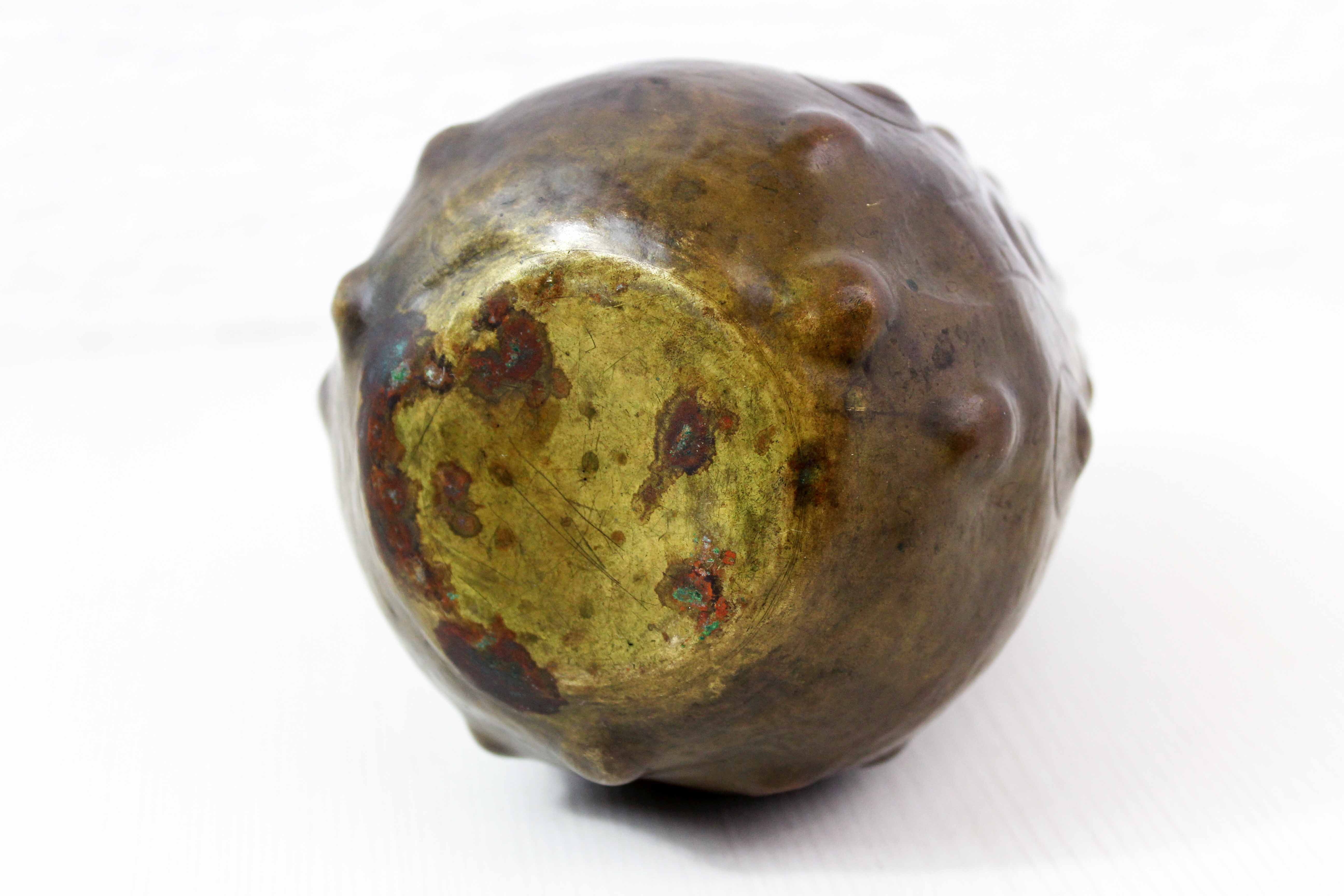 Art deco copper vase