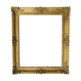 Old frame in gilded molded wood