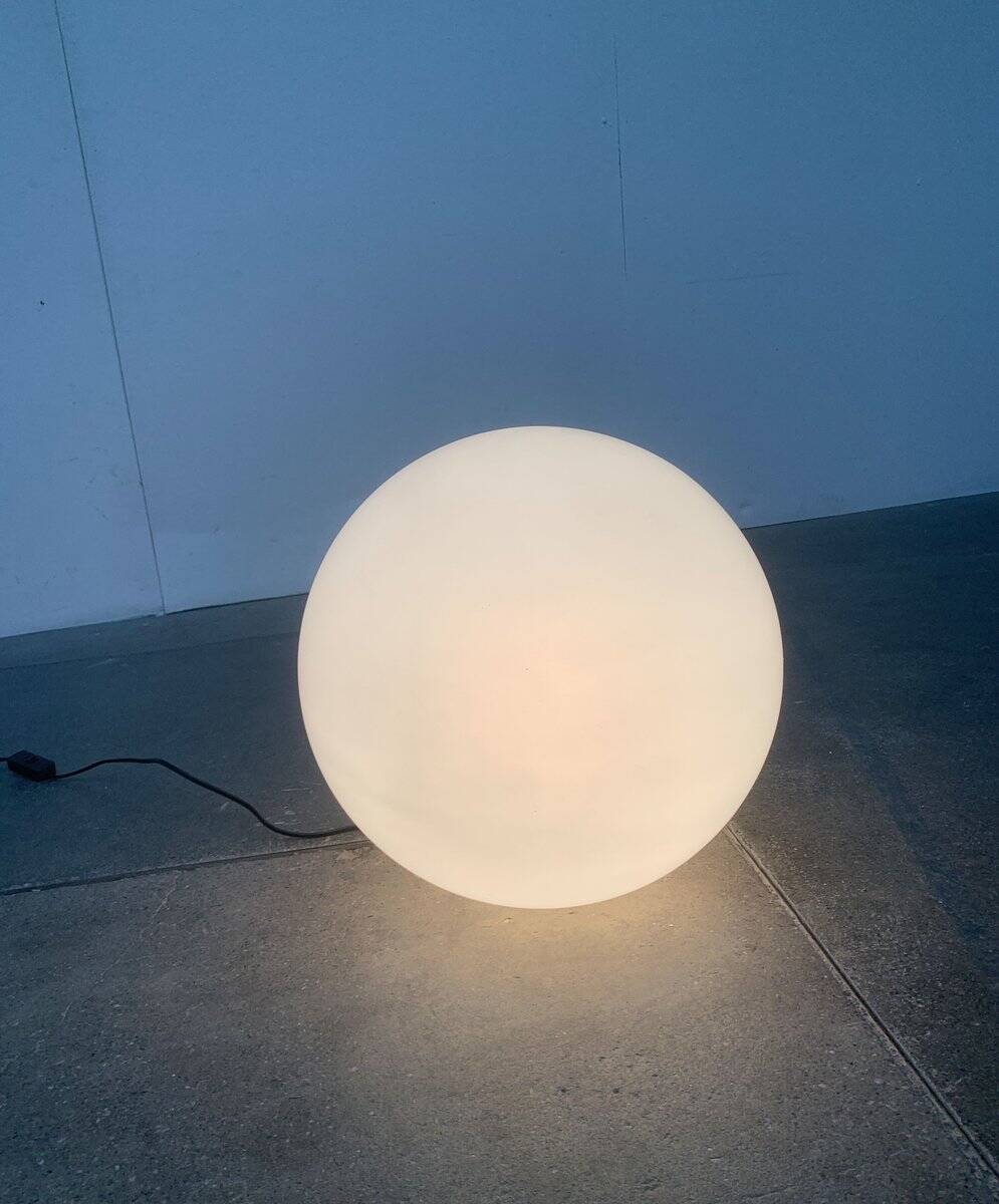 Vintage floor lamp in the shape of a globe from the French space age by SCE, France.