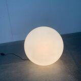 Vintage floor lamp in the shape of a globe from the French space age by SCE, France.