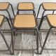 Set 6 industrial stools