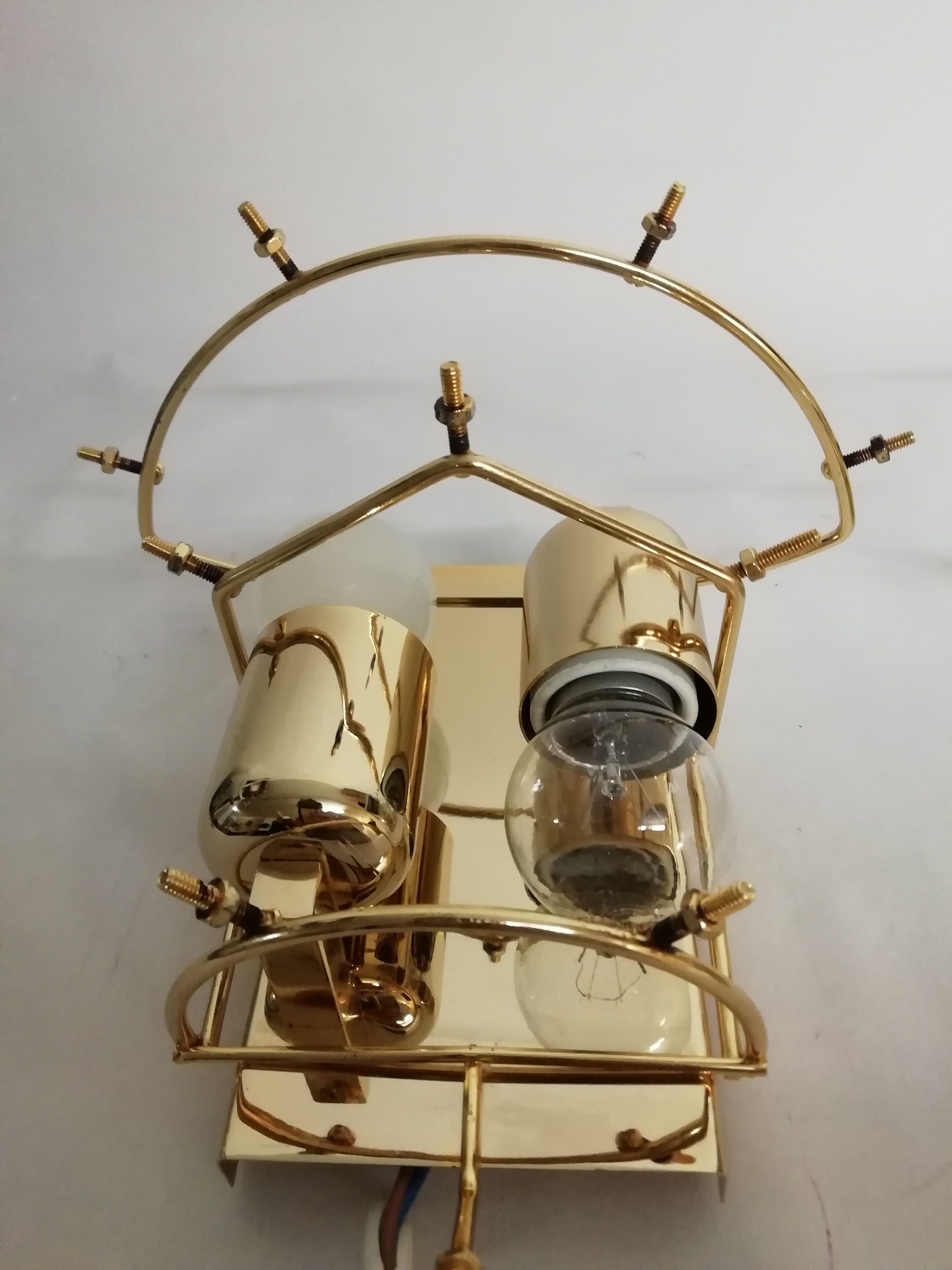 Pair of Murano glass flower wall light