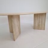 Travertine Coffee or Side Table, Italy 1980s