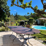 Handcrafted wrought iron garden table 300 cm