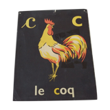 The rooster, reading image