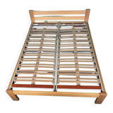 Lit 140 avec sommiers Lattoflex ajustables - Maison Regain - Pin - Vintage