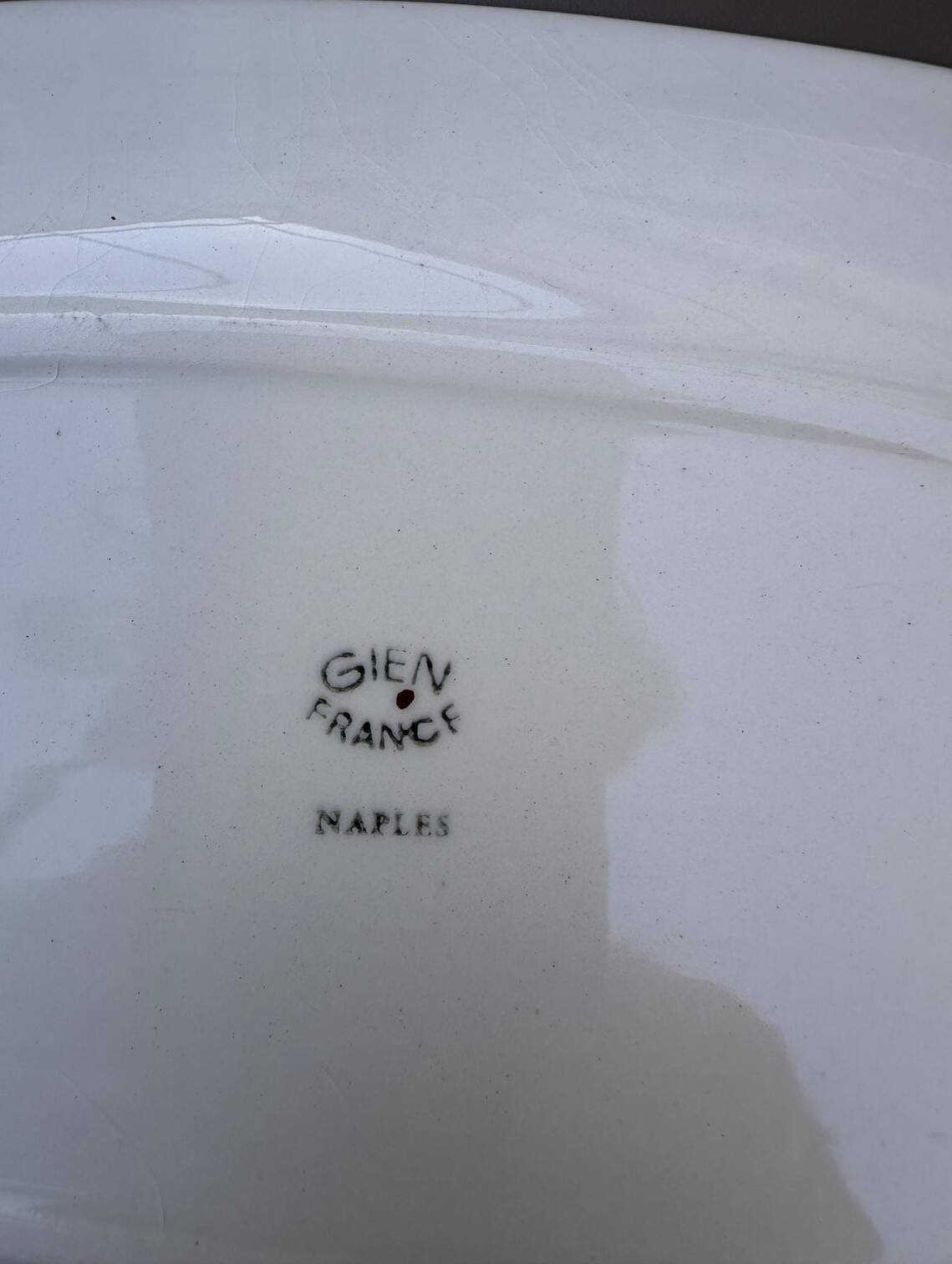set of 2 Vintage Plates - Gien France – Model "Naples"