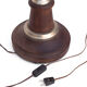 Vintage lamp wood and tin lamp foot floor lamp floor lamp, living room, desk