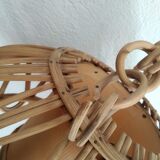 60s rattan pendant light