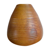 Turned pear wood vase