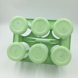 Vintage anise green bottle holder