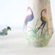 German ceramic vase foreign storks pattern, 1960