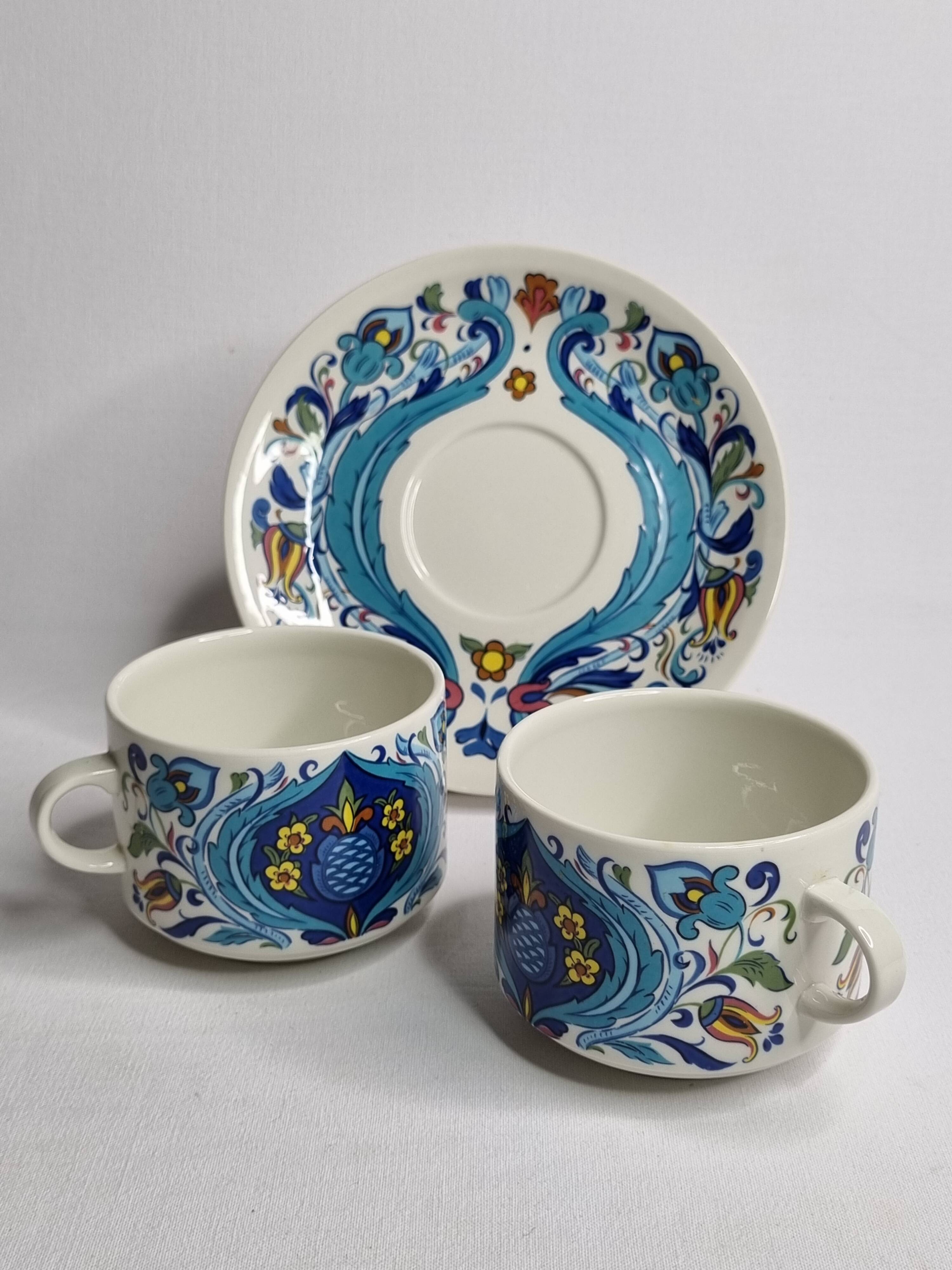 Chocolate cups, Izmir, Villeroy and Boch, 70s