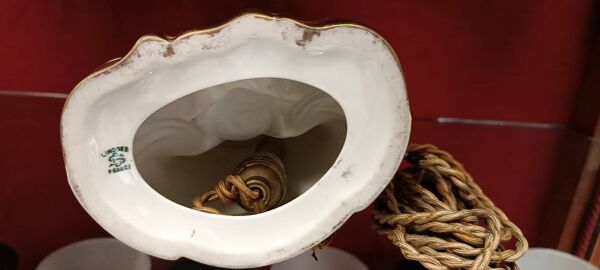 Veilleuse art déco porcelaine Limoges Charles serpault Bouddha brule parfum