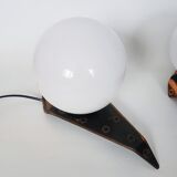 A pair of Polish lamps, 1960s
