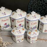 Spice jars and condiments