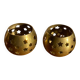 Pair of brass candle holders
