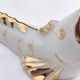 White and gold Limoges porcelain knife rests - animal motif: fish