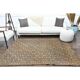 1970s vintage Turkish Oushak handmade wool cotton beige runner rug 185x212