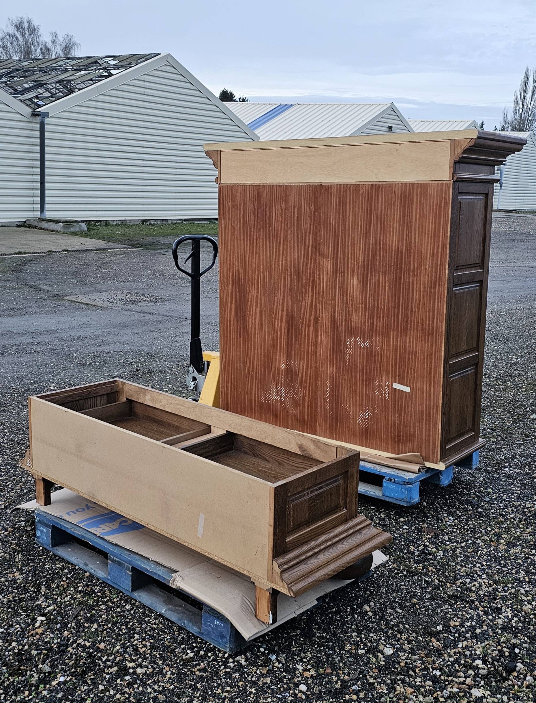 Oak wardrobe - wardrobe