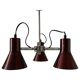 A Space Bordeaux ceiling light with 3 arms, 1970s, Germany