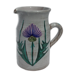 Artisanal pitcher Vallauris thistles 1l