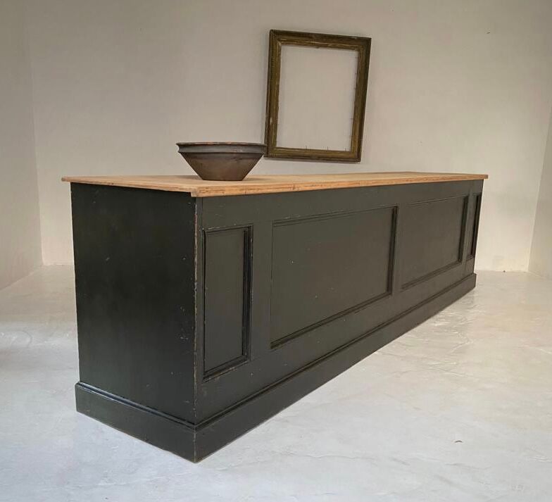 Antique victorian shop counter