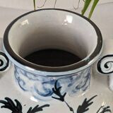 Vase faïence peint main Italie vintage