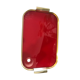 Plateau rouge métal doré Durinox