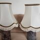 2 handmade lampshades in satin silk canvas