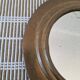 Round brass mirror