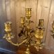 Paire de candélabres de style Louis XV en bronze doré signés Ferdinand Barb