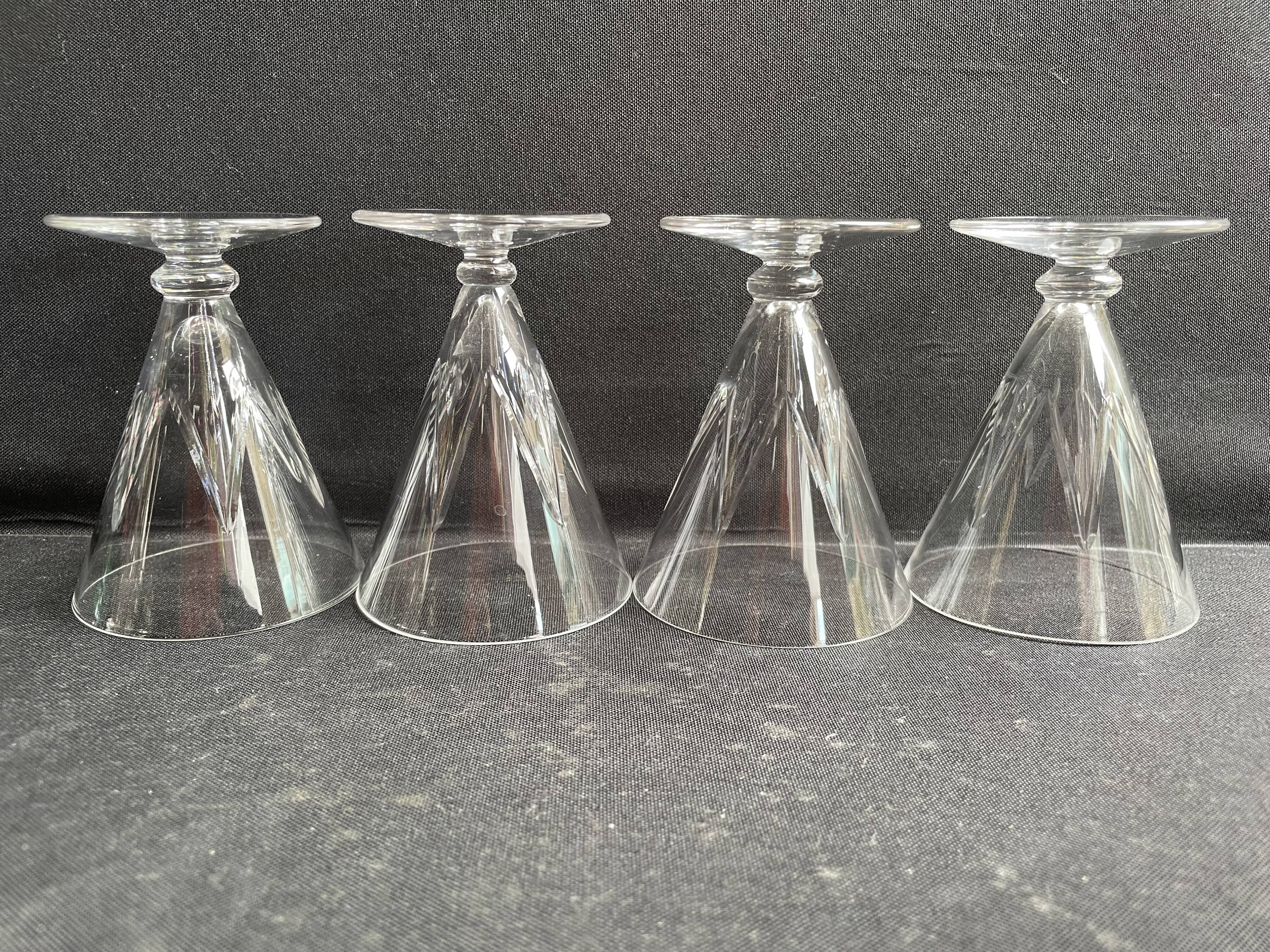 4 Wine glasses – Saint Louis Bossuet service size 10406