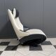Black and white leather seat model Solo 699 design Stefan Heiliger, WK
