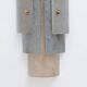 Pair of Murano Scavo Glass Wall Lamps with Brass Details