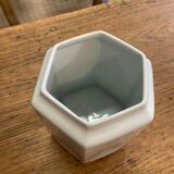 Hexagonal white porcelain box