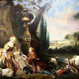 From the romantic paintings of the 18th century: oil on canvas
