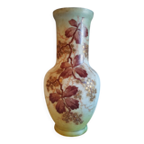 Vase en verre peint