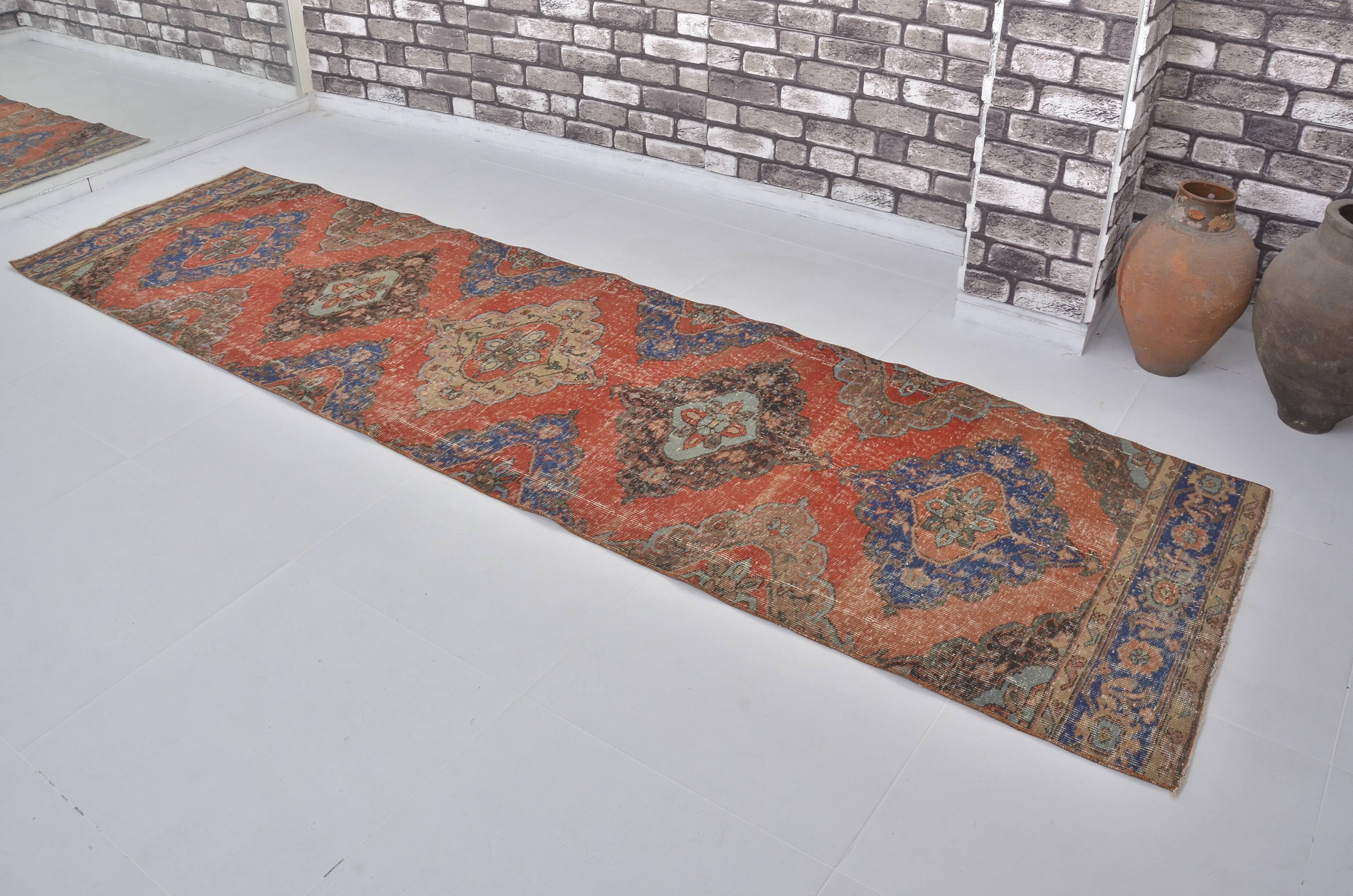 Extra Long Vintage Hallway Runner sku c398