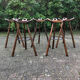 Brutalist spanish bar stools, 1970s, set of 5