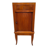 Biedermeier Pillar Cabinet in Cherry Veneer, 1820