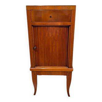 Biedermeier Pillar Cabinet in Cherry Veneer, 1820
