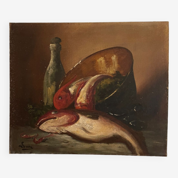 Nature morte poissons