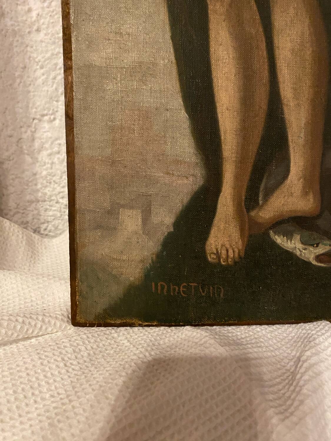 Oil on canvas nude woman XVIII signed