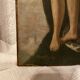 Oil on canvas nude woman XVIII signed