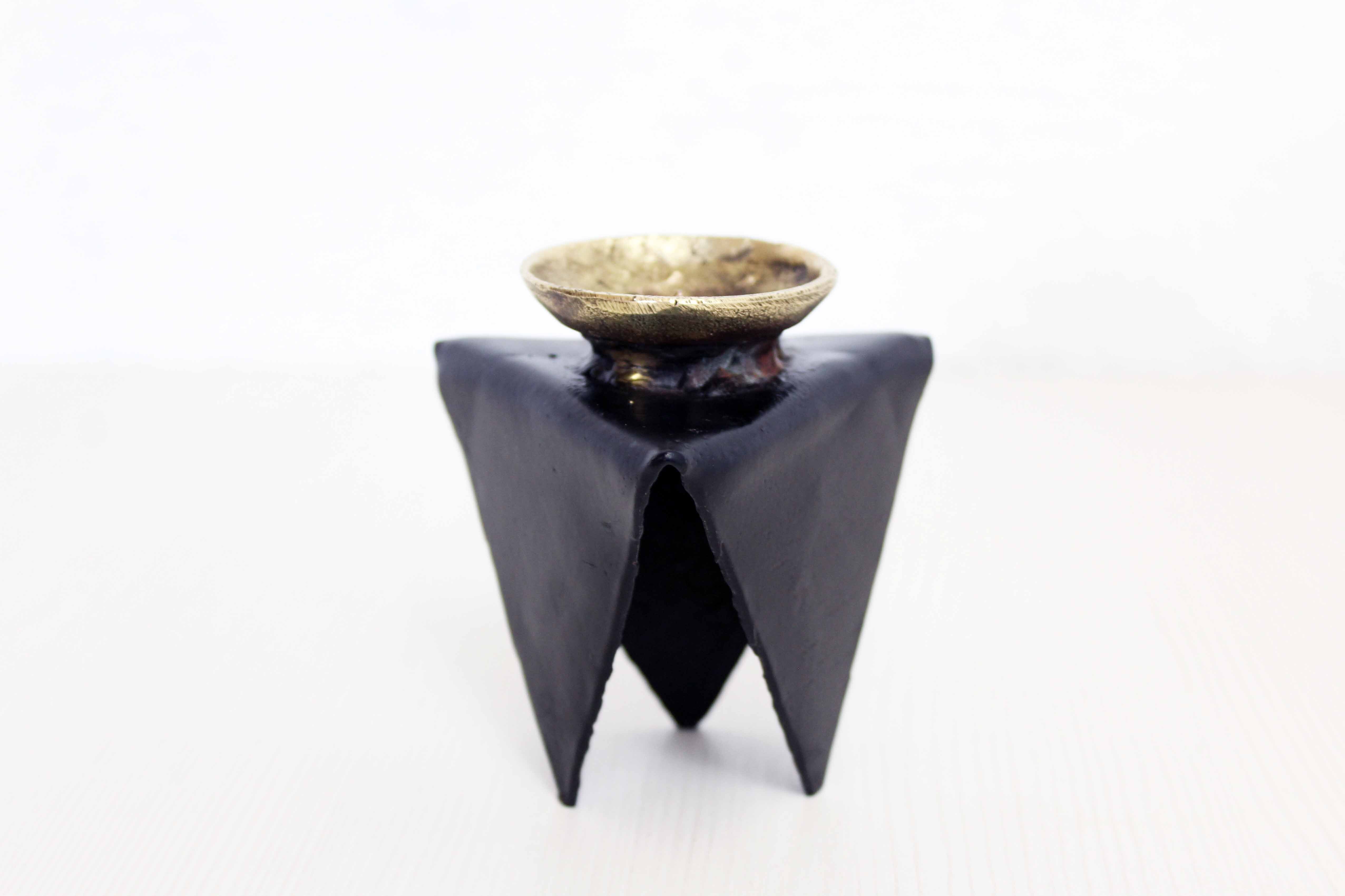 Brutalist candle holder 50s