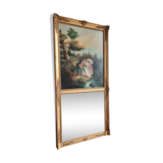 19th century trumeau 80x160cm