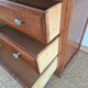 Oak chest of drawers from the 1950s.